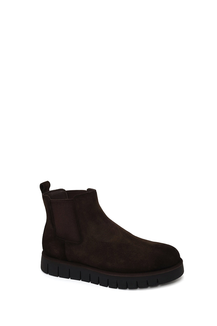 Male Brown Thick-Soled Suede Casual Chelsea Boots