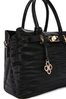 Woman Black Long Strap Printed Shoulder Bag | Derimod
