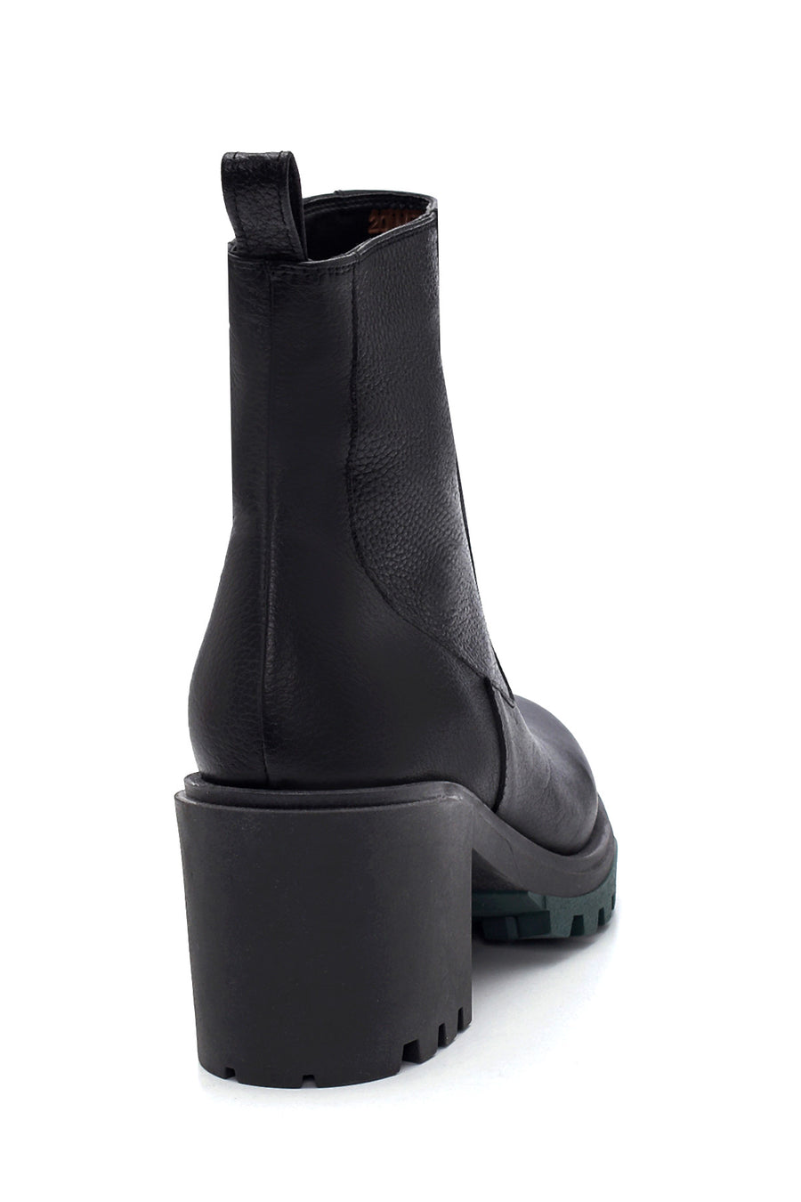 Women's Leather Zippered Heeled Boots