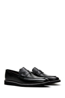 Erkek Siyah Deri Casual Loafer | Derimod