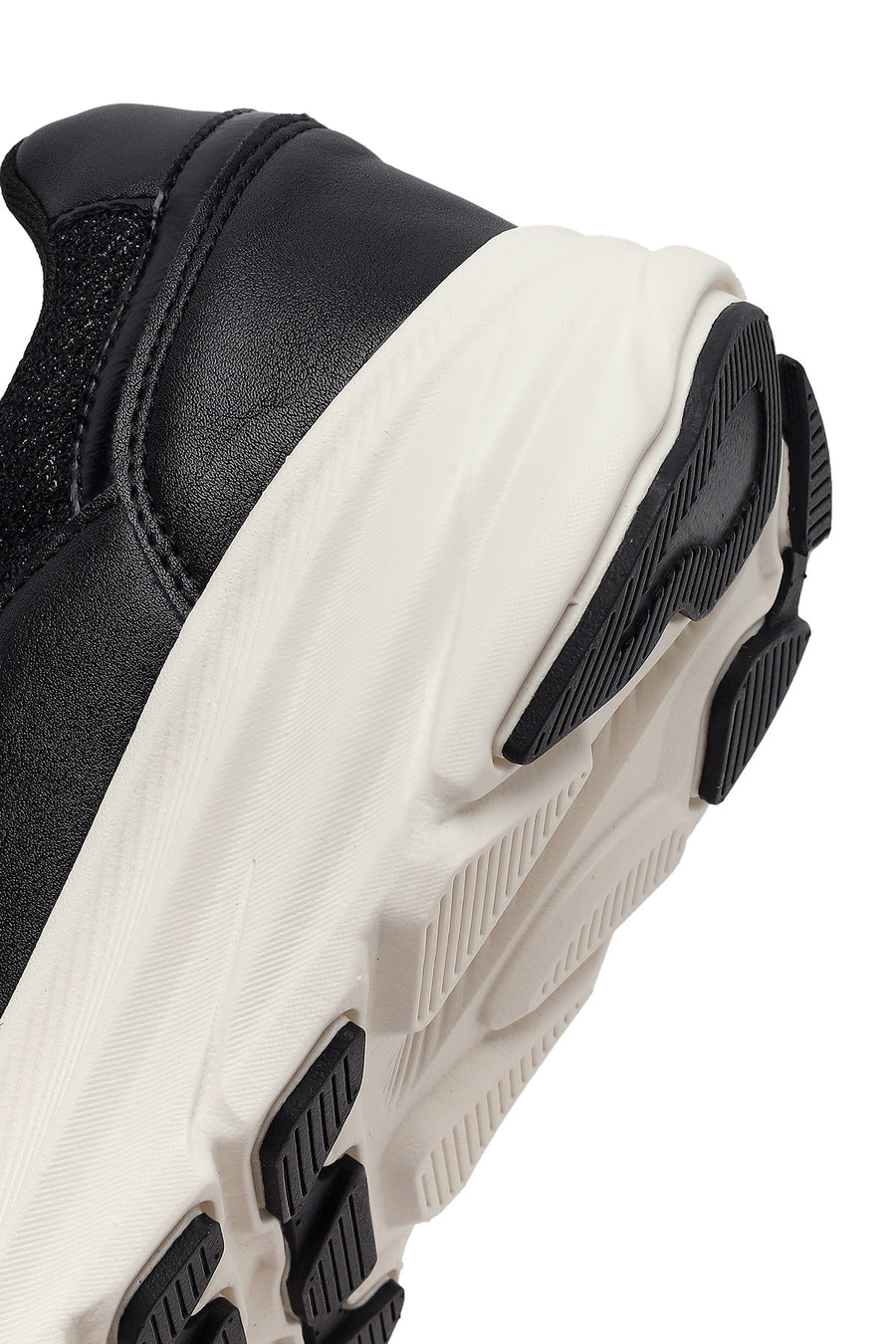 Kadın Siyah Bağcıklı Kalın Tabanlı Sneaker