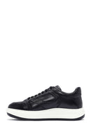 Men's Black Lace-up Leather Sneaker | Derimod