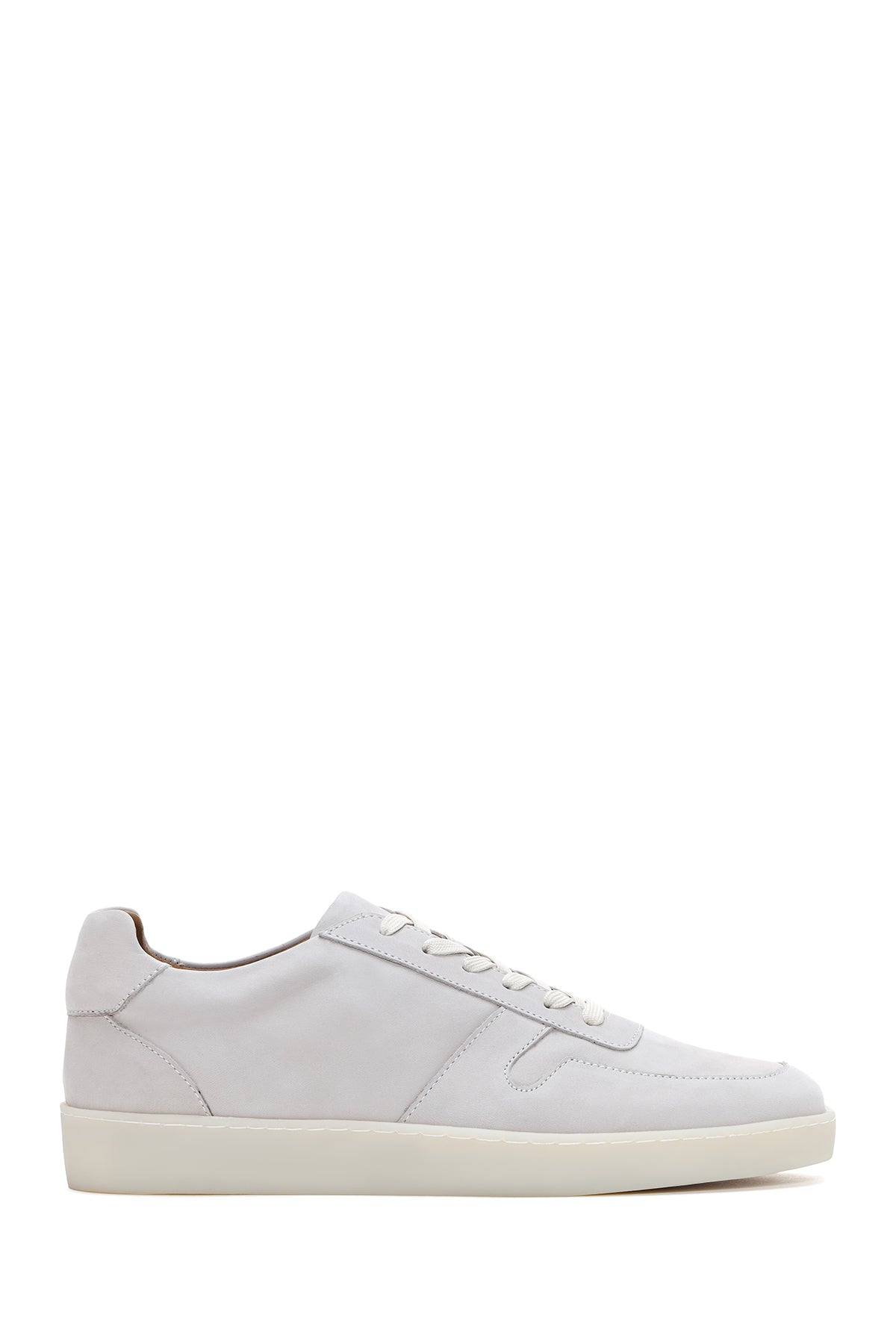 Men's Stone Color Nubuck Leather Sneaker 23SFD6108V3 | Derimod