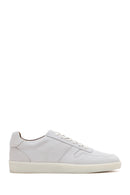 Men's Stone Color Nubuck Leather Sneaker | Derimod