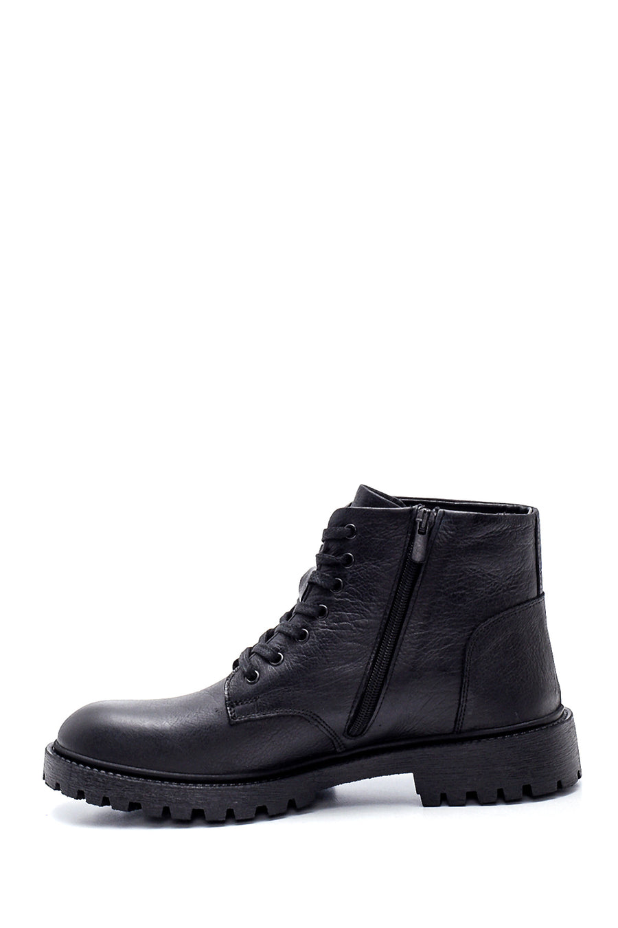 Men's Leather Zippered Boots
