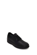 Male Black Lace-Up Leather Casual Shoes | Derimod