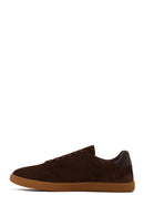Male Brown Lace-Up Suede Leather Sneaker | Derimod
