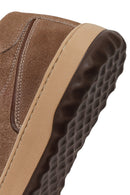 Male Mink Lace-up Thick-Soled Suede Leather Sneaker | Derimod