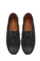 Erkek Siyah Deri Casual Loafer | Derimod