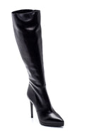 Women's Leather Heeled Boots | Derimod