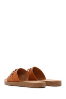 Women's Tan Accessory Slippers | Derimod