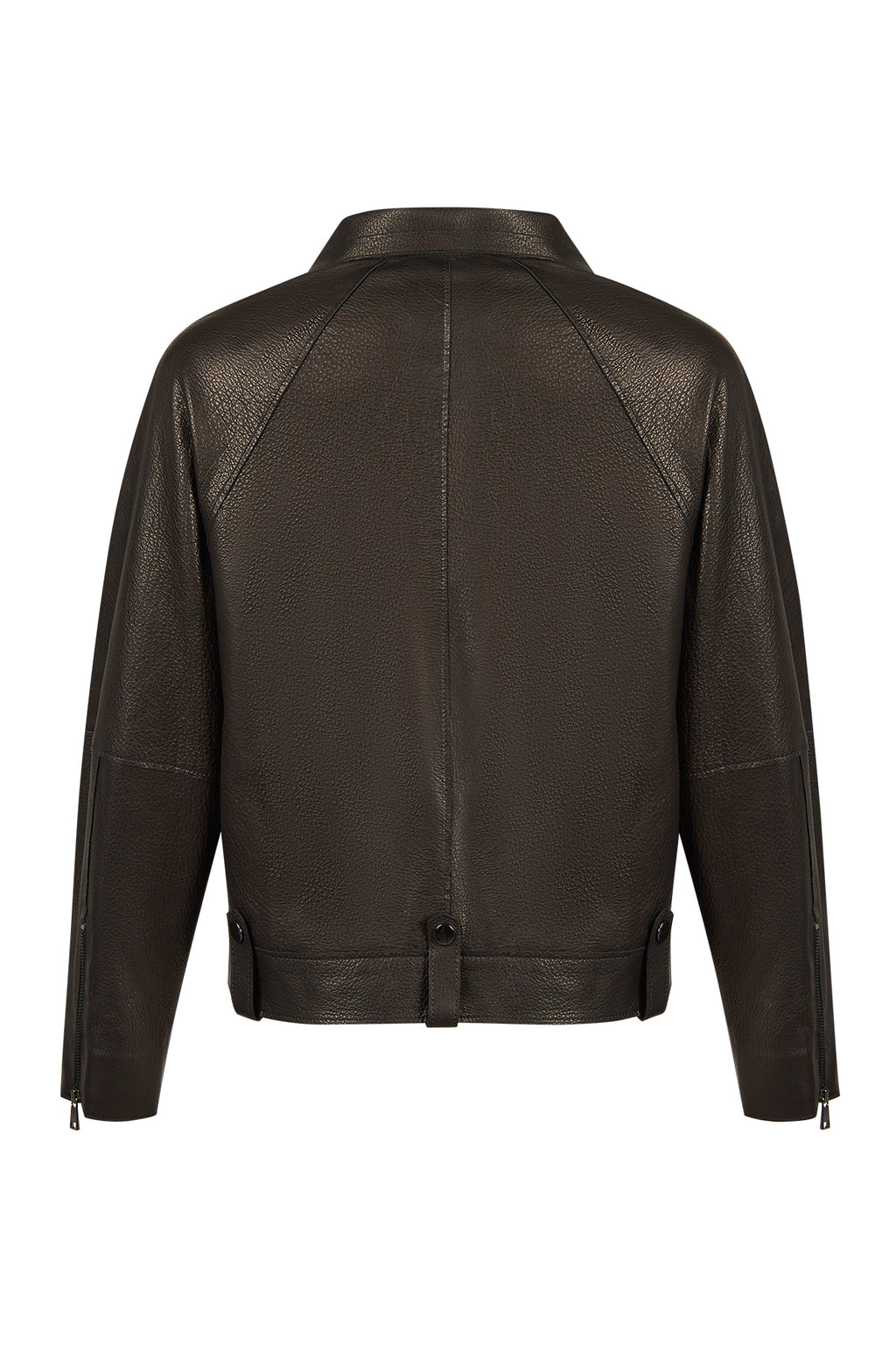 Torino Kadın Siyah Biker Oversize Deri Ceket