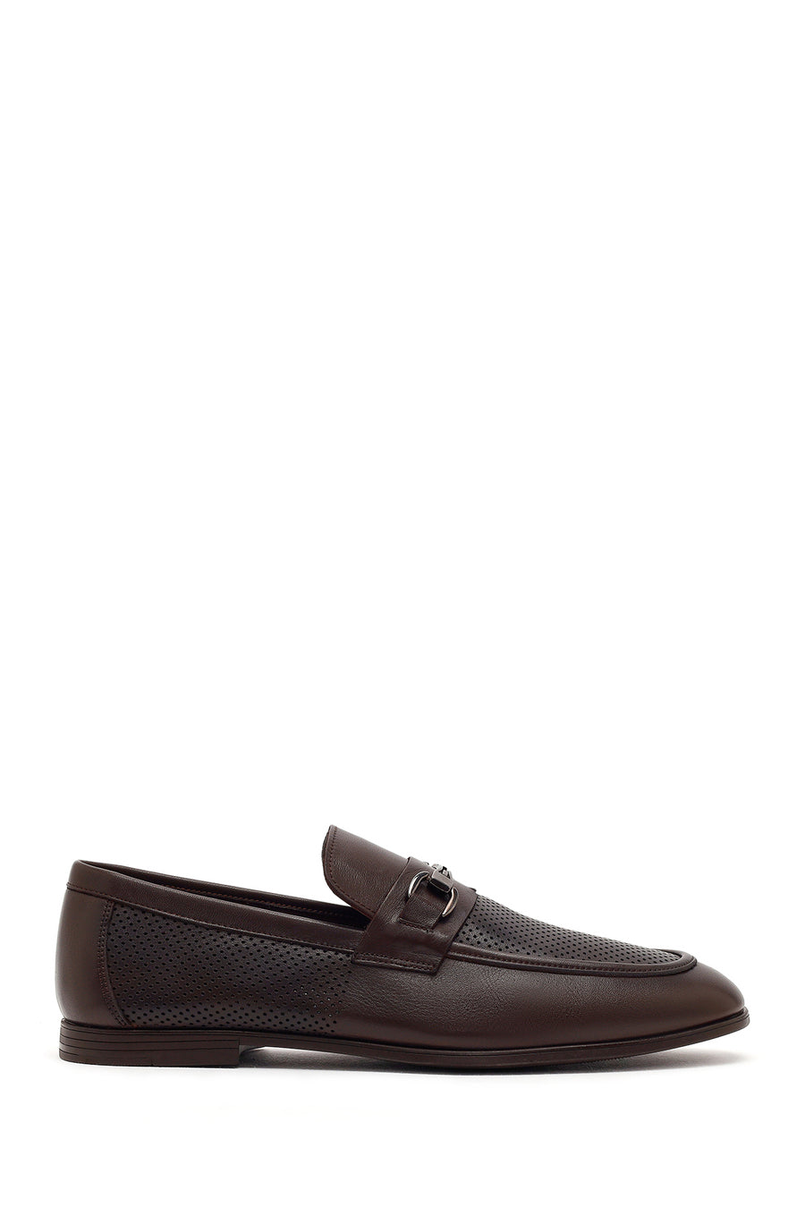 Erkek Kahverengi Tokalı Deri Casual Loafer 26SFD670918 | Derimod