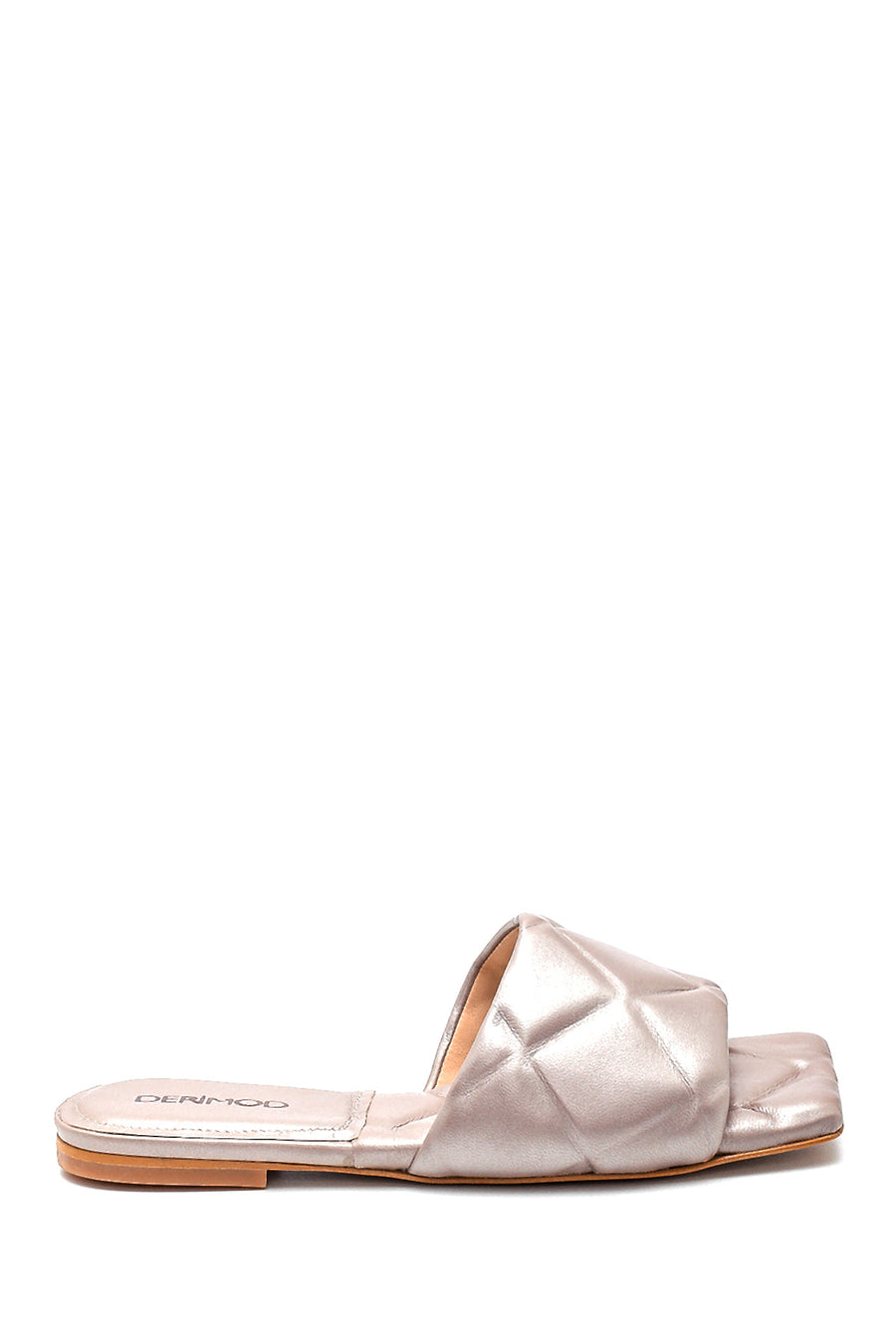 Women's Mink Leather Casual Flat Slippers 21SFD121618 | Derimod