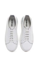 Men's White Leather Sneaker | Derimod
