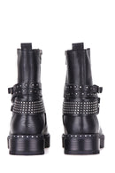 Buckle Women's Leather Boots | Derimod