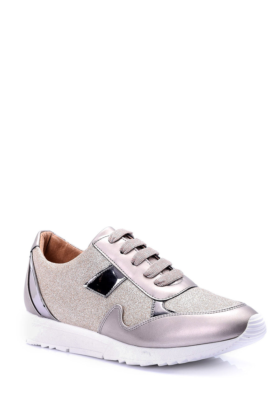 Women's Silver Detailed Shoes