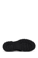 Kadın Siyah Deri Rugan Maskülen Loafer | Derimod