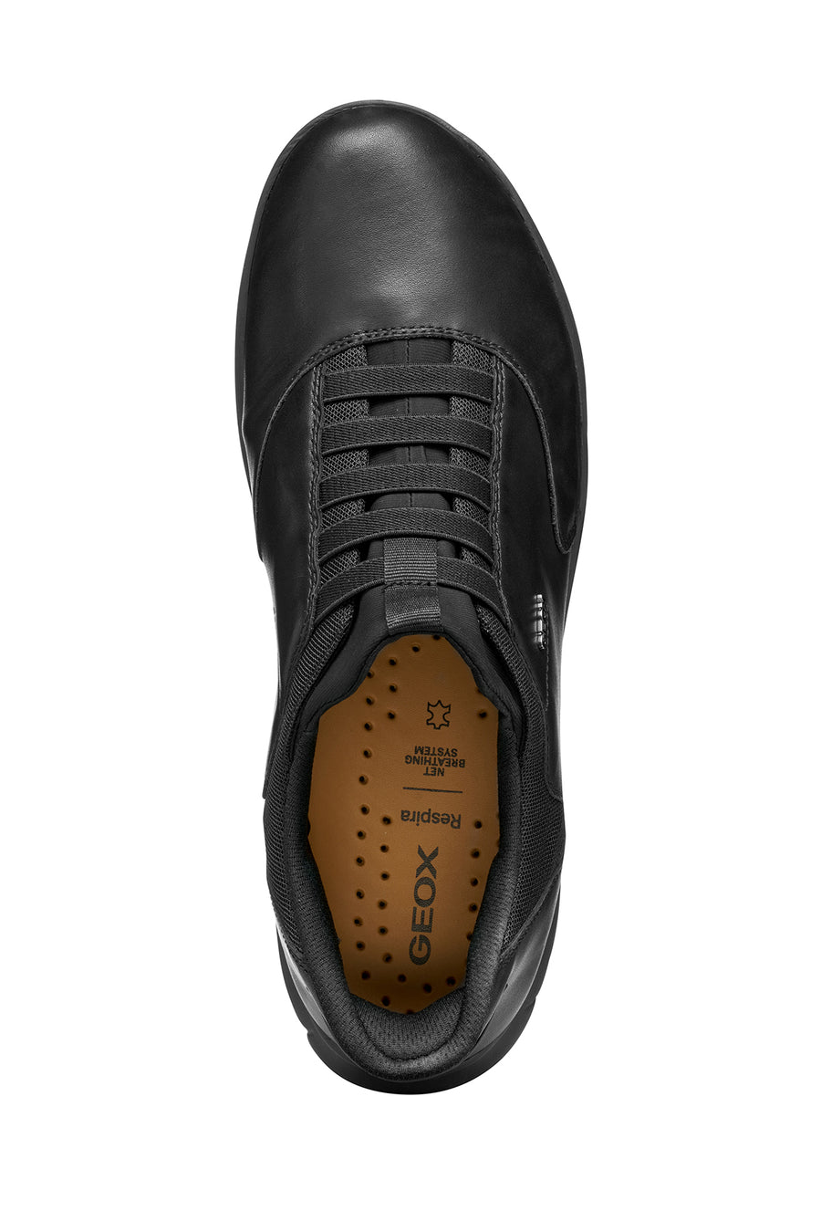 Geox Men Black U Nebula 2.0 Plus Lace-Up Leather Casual Shoes