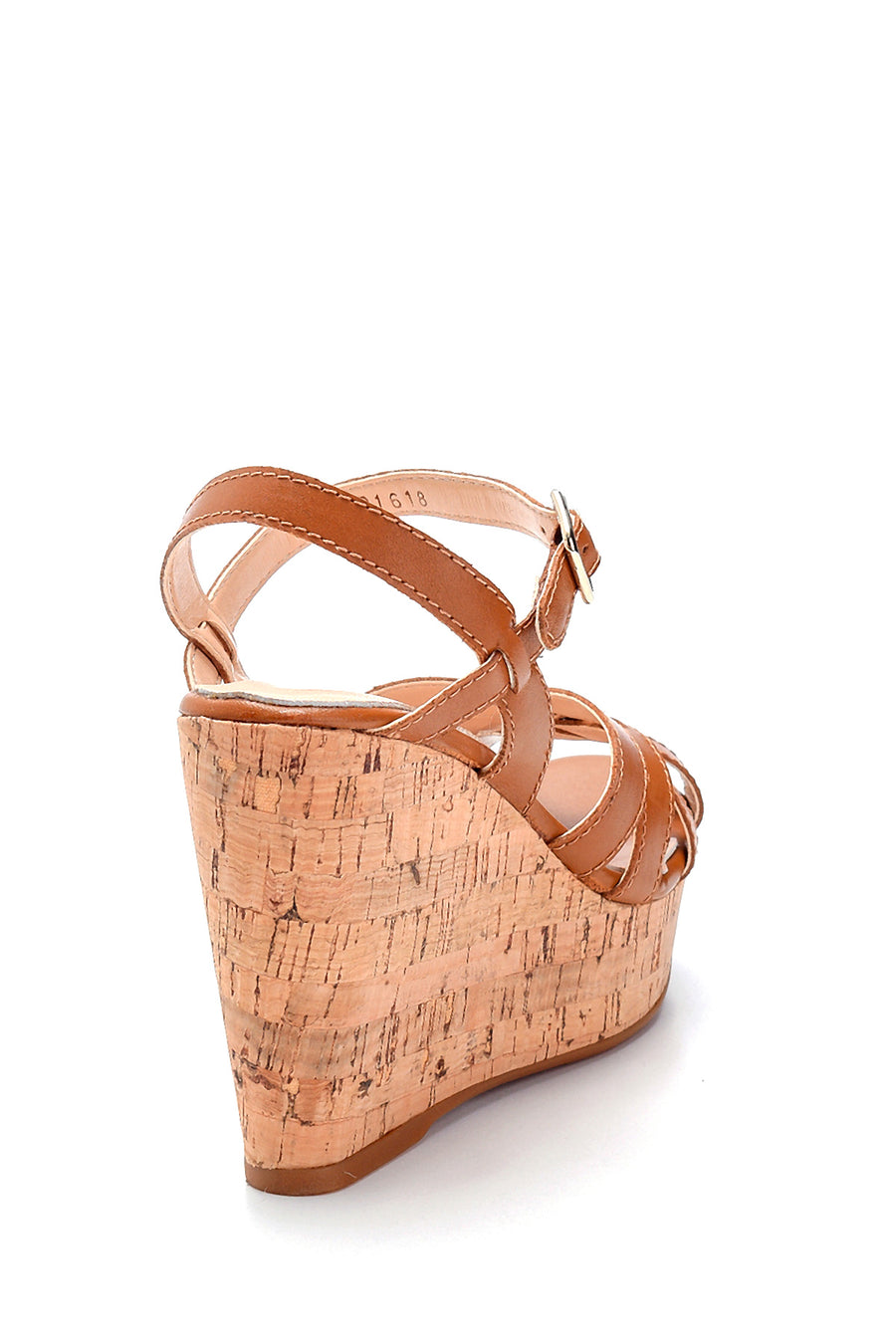 Women's Leather Wedge Heel Sandals