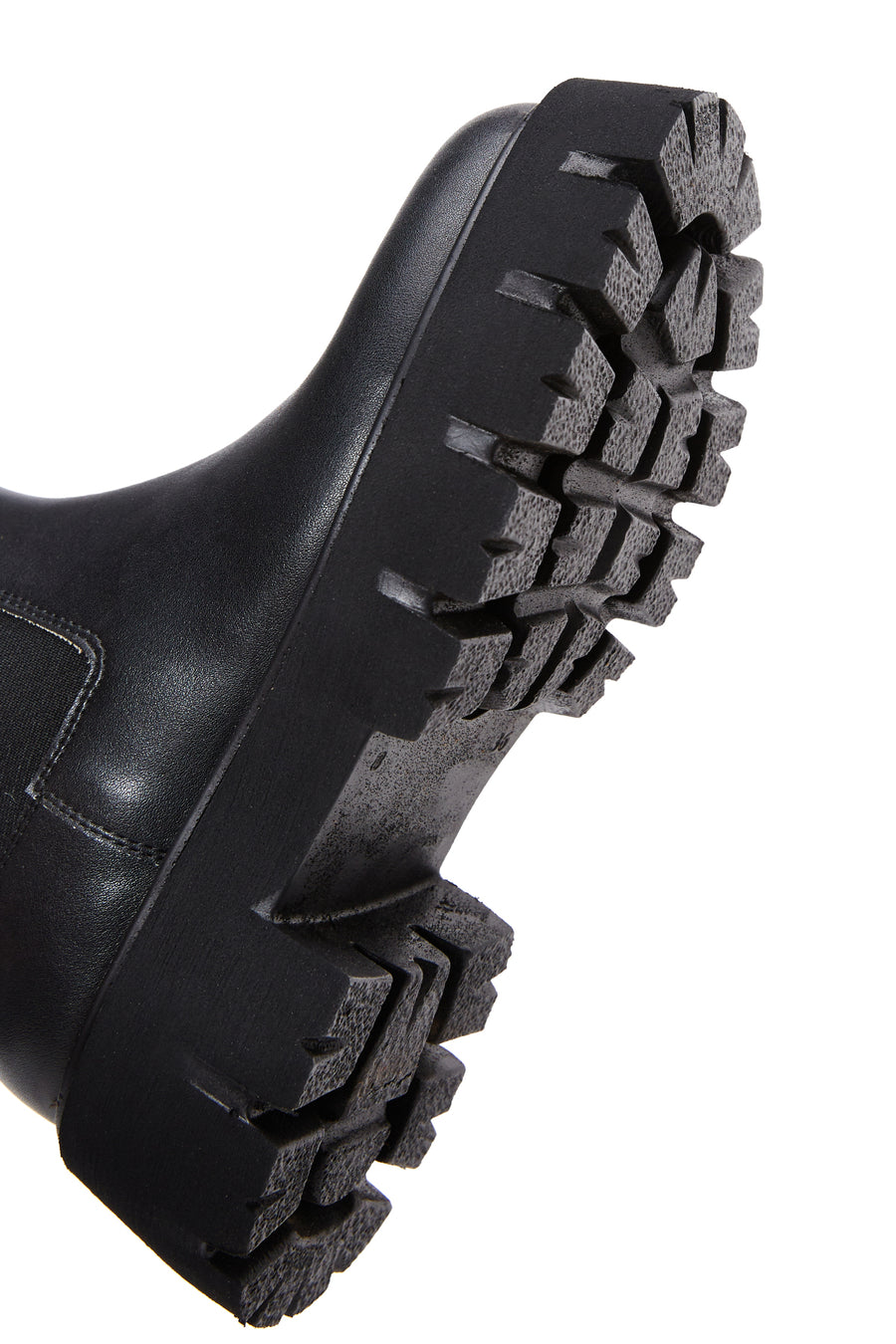 Women's Black Thick Soled Chelsea Boots