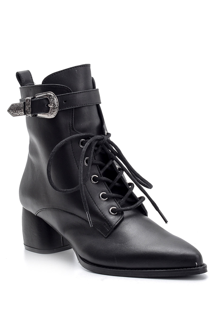 Women's Heeled Leather Boots