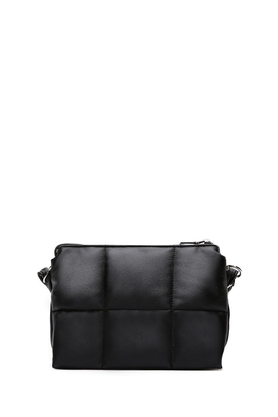 Women's Black Quilted Crossbody Bag