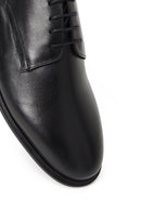Male Black Lace-Up Leather Casual Shoes | Derimod