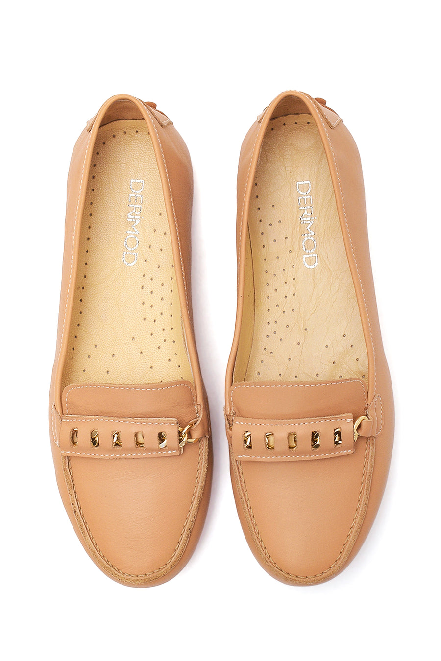 Women's Camel Leather Loafer