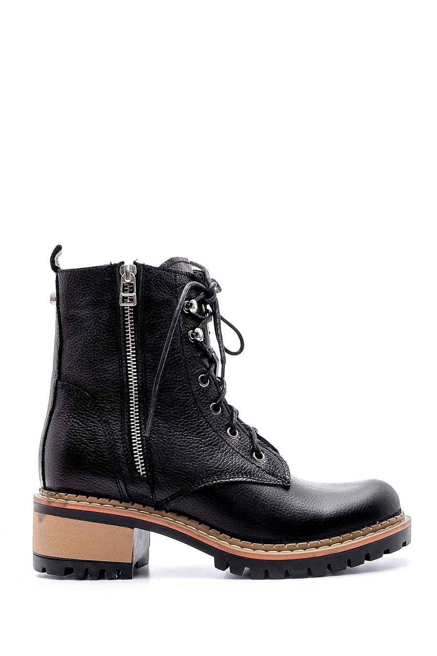 Women's Leather Zipper Detailed Boots 20WFD2219FT | Derimod