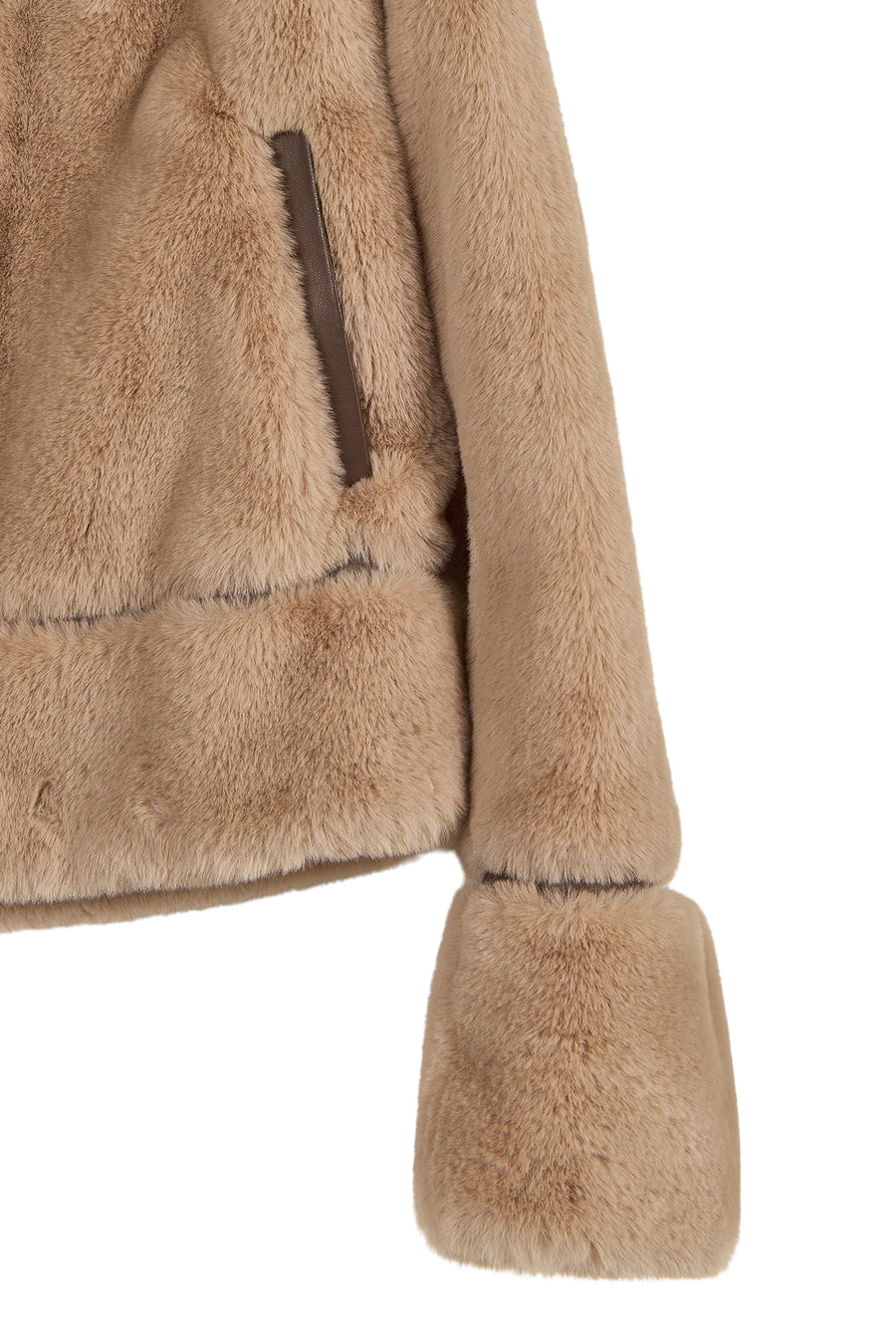 Livigno Kadın Bej Kısa Teddy Mont