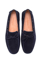 Erkek Lacivert Süet Deri Casual Loafer | Derimod