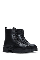 Women's Leather Zippered Boots | Derimod