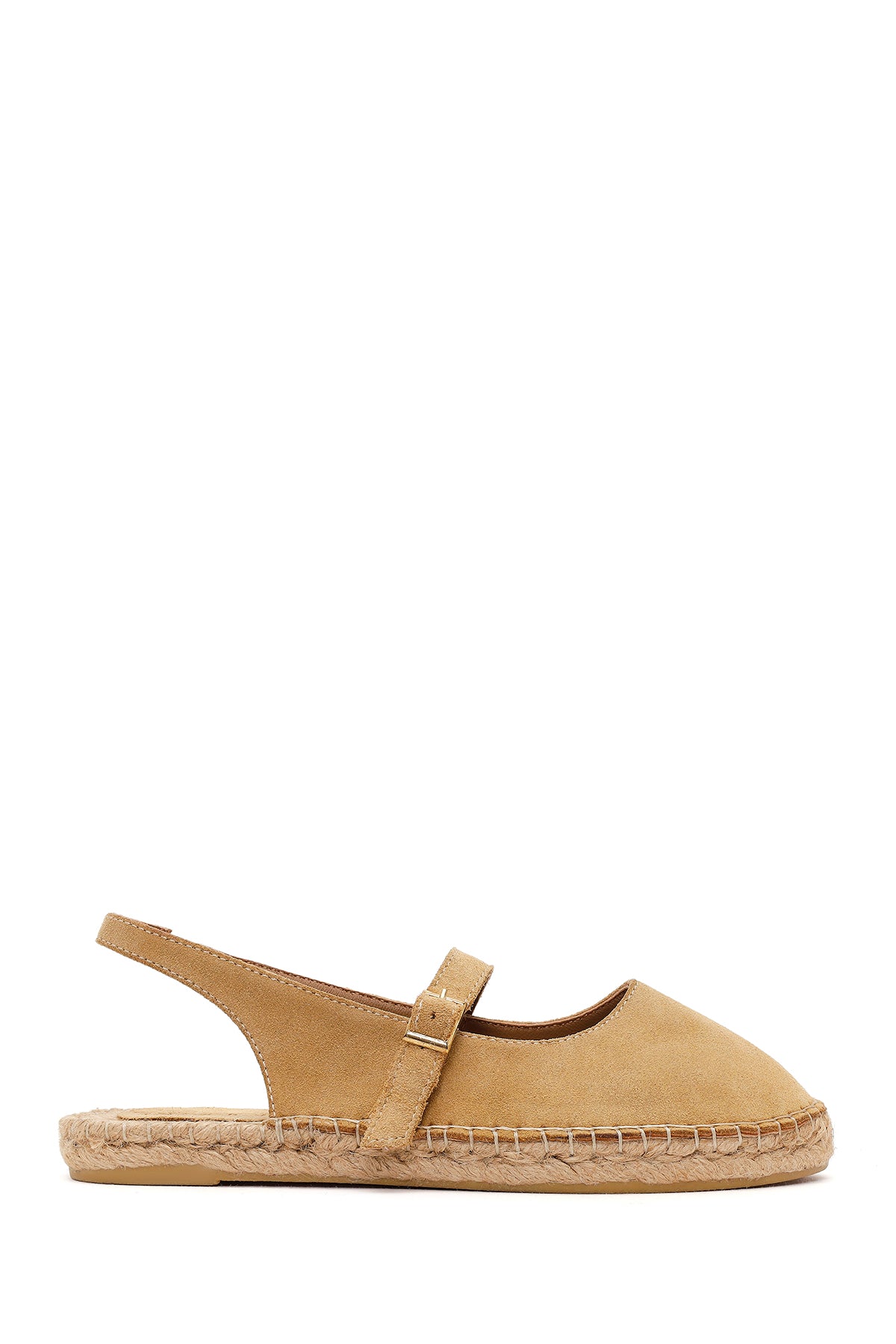 Kadın Camel Tokalı Süet Deri Espadril 26PFD206010 | Derimod