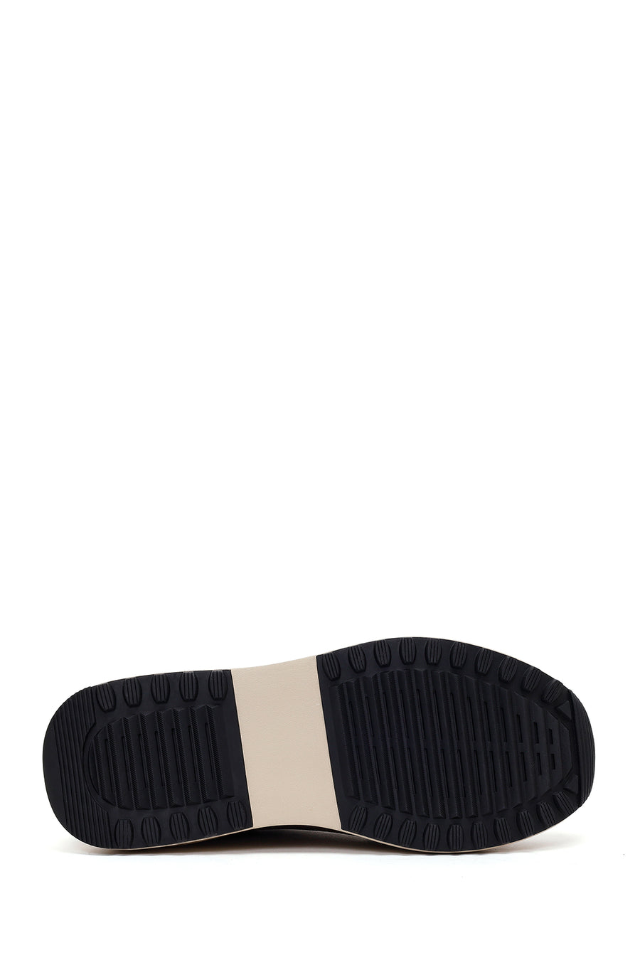 Erkek Vizon Bağcıklı Kalın Tabanlı Nubuk Deri Sneaker