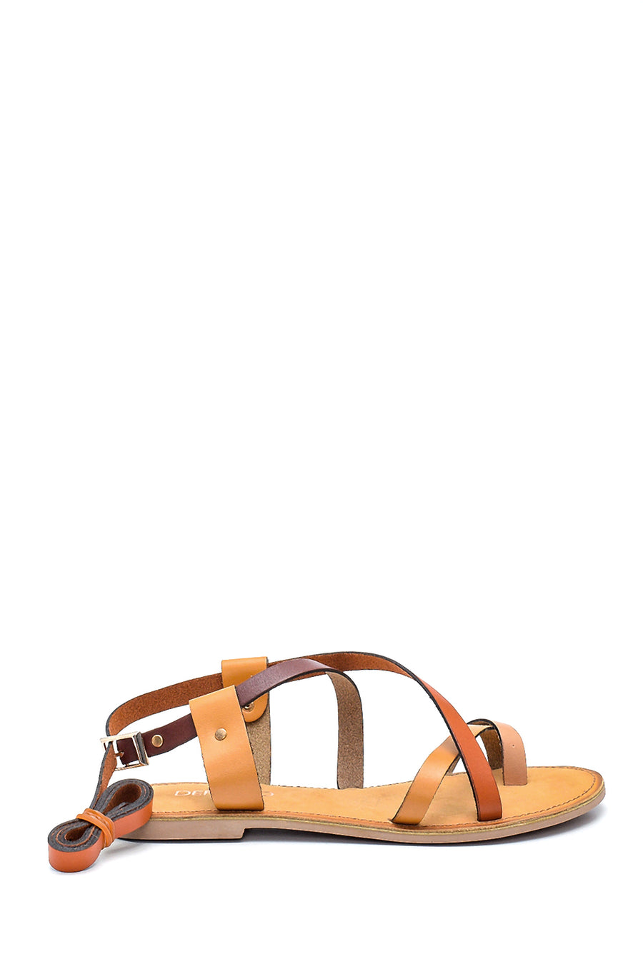 Women's Casual Leather Sandals 21SFD301218 | Derimod