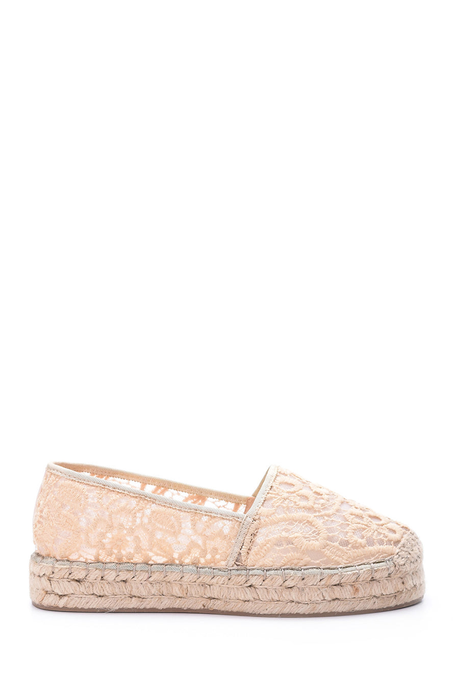 Women's Lace Detailed Espadrille Shoes 19SFD20636F | Derimod