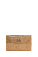 Woman Gold Chain Strap Embellished Evening Bag | Derimod