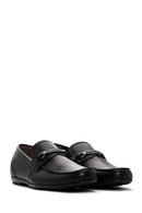 Men's Black Leather Classic Loafer | Derimod