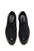 Men's Navy Blue Leather Casual Shoes | Derimod
