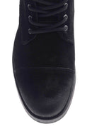 Men's Embroidered Suede Boots | Derimod
