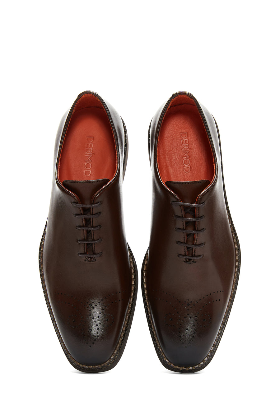 Men's Tan Leather Casual Oxford Shoes