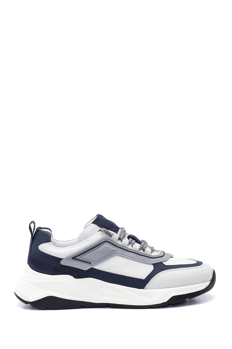 Men's Leather Stripe Detailed Sneaker 22SFD617118 | Derimod
