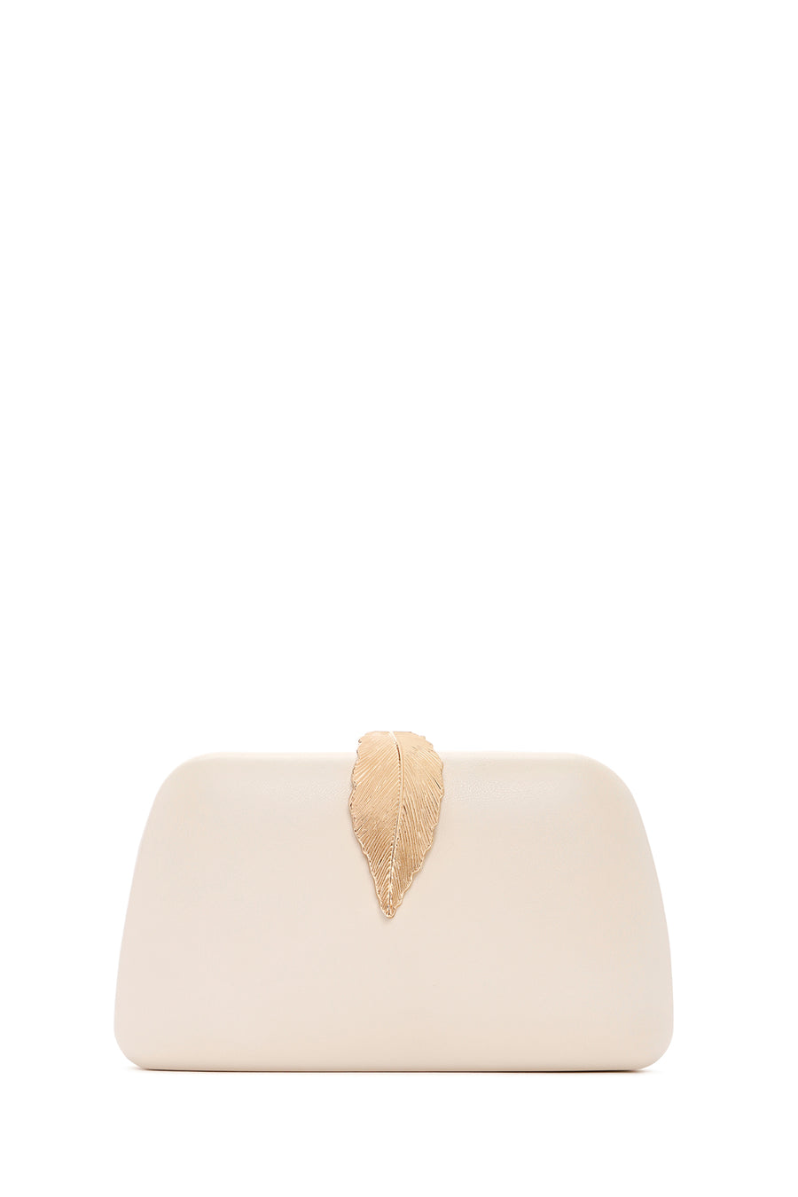 Women's Cream Long Chain Strap Clutch Bag