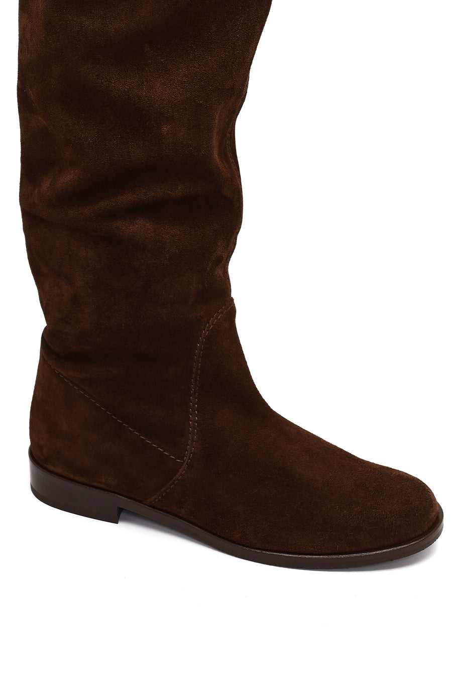 Women's Brown Suede Leather Boot