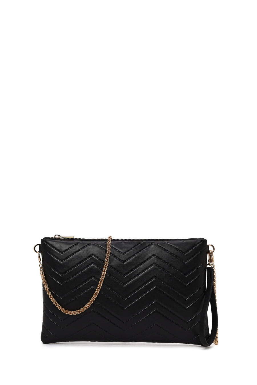 Woman Black Long Chain Strap Quilted Clutch Bag WB57000753 | Derimod