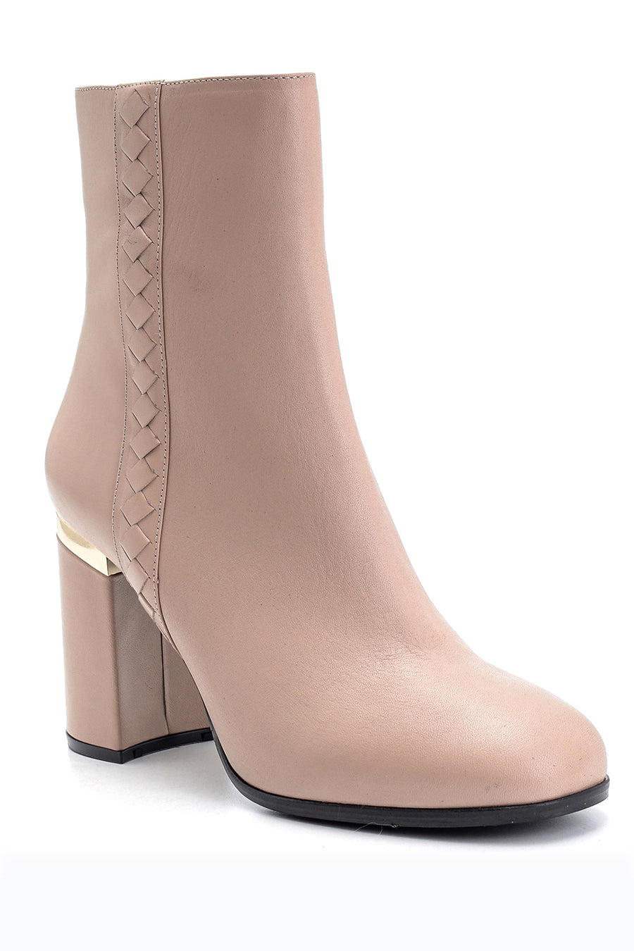 Women's Detailed Heeled Leather Boots
