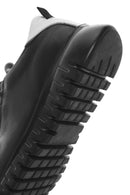 Women's Black Lace-Up Leather Sneaker | Derimod