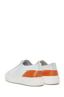 Men's White Leather Sneaker | Derimod