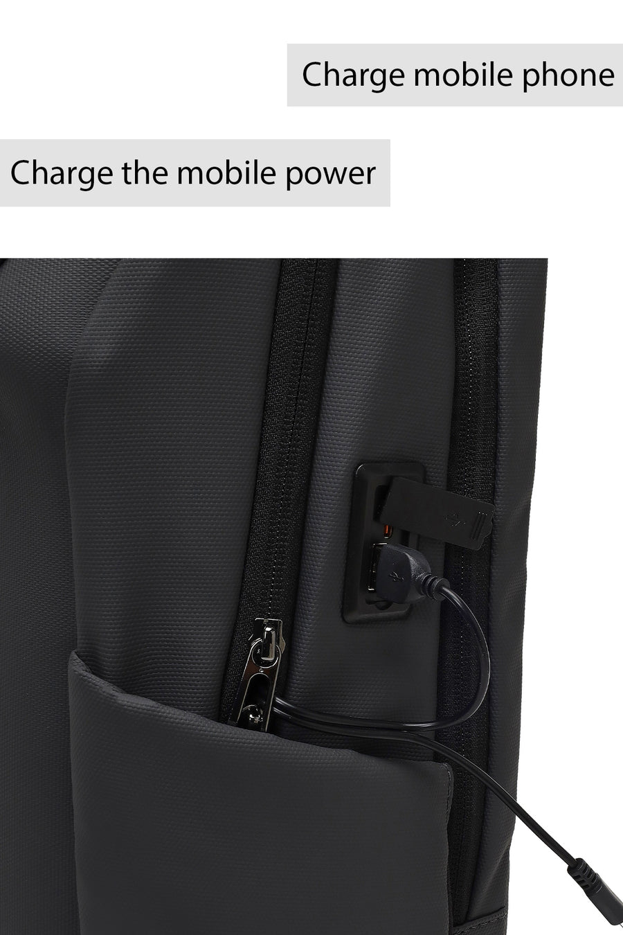D-Pack Unisex Gray Technological Fabric Hardcase Backpack